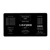 Minimale zwarte Dropper Fles Etiket Logo (Voorkant)