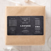 Minimale zwarte Dropper Fles Etiket Logo (Insitu)