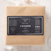 Minimale zwarte Dropper Fles Etiket Logo (Insitu)