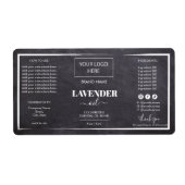 Minimale zwarte Dropper Fles Etiket Logo (Voorkant)