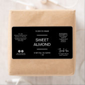 Minimale zwarte druppellabels voor druppelflesjes etiket (Insitu)