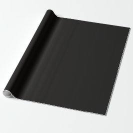 Minimale zwarte E-legante Solid Metal Plain Cadeaupapier