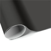 Minimale zwarte E-legante Solid Metal Plain Cadeaupapier (Rol Hoek)
