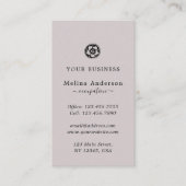 Minimale zwarte en roze ventilatorVisitekaartje Visitekaartje (Voorkant)