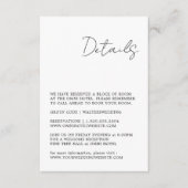 Minimale zwarte en witte behuizing informatiekaartje (Voorkant)