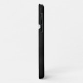minimale zwarte en witte bloemen Case-Mate iPhone case (Achterkant/links)
