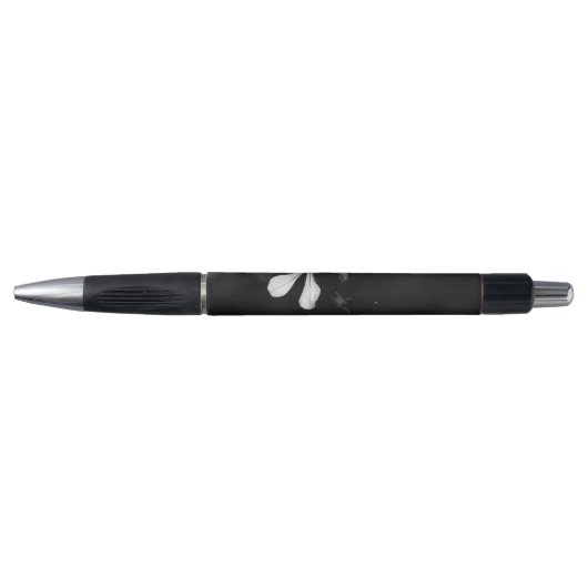 minimale zwarte en witte bloemen pen (Voorkant)