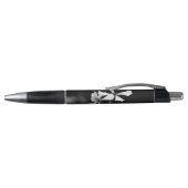 minimale zwarte en witte bloemen pen (Bovenkant)