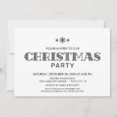 Minimale zwarte en witte buffels met kerstmis kaart (Voorkant)