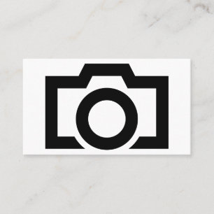 Minimale zwarte en witte fotografie visitekaartje