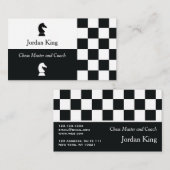 Minimale zwarte en witte gebarsten kaas visitekaartje (Voorkant / Achterkant)