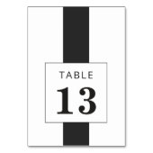 Minimale zwarte en witte geometrische lijst bruilo kaart (Achterkant)