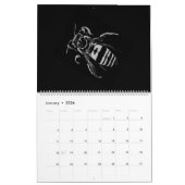 Minimale zwarte en witte insecten - Bijlen 2023 Kalender (Jan 2026)