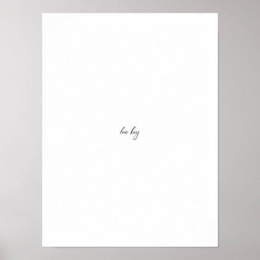 Minimale zwarte en witte laagtoets poster (Voorkant)