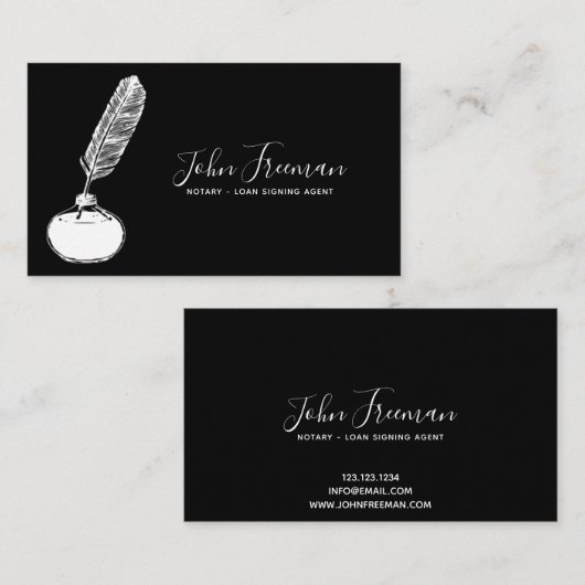 Minimale zwarte en witte luidspreker die de lening visitekaartje (Voorkant / Achterkant)