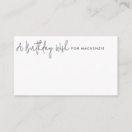 Minimale zwarte en witte marathday Wish Jar Kaart