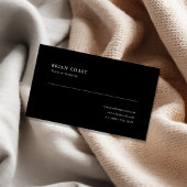 Minimale zwarte en witte Professional Visitekaartje
