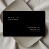 Minimale zwarte en witte Professional Visitekaartje
