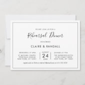 Minimale zwarte en witte repetitie kaart (Voorkant)