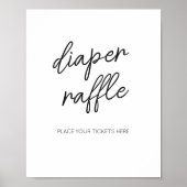 Minimale zwarte en witte taperaffle poster (Voorkant)