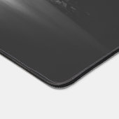 Minimale zwarte en witte waterval bureaumat (Hoek)