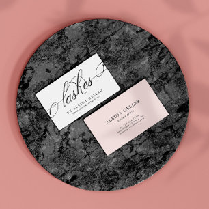 Minimale zwarte en witte zwitachtige as visitekaartje