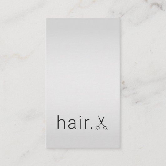 Minimale zwarte Faux-schaarste Visitekaartje (Voorkant)