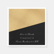 Minimale zwarte goudbridale bruidsbruidjes