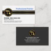 Minimale zwarte goudlijnen visitekaartje (Voorkant / Achterkant)