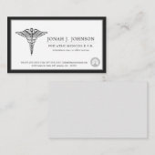 Minimale zwarte grens bij ademhalingstherapie visitekaartje (Voorkant / Achterkant)