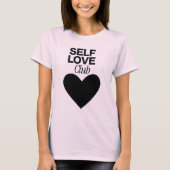 Minimale Zwarte Hart Esthetiek T-shirt (Voorkant)