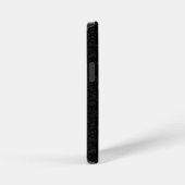 Minimale zwarte hartafhankelijke Initiaal Monogram iPhone Hoesje (Rechterkant)