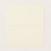 Minimale zwarte kalligrafie op beige achtergrond visitekaartje (Binnenkant ongevouwen)