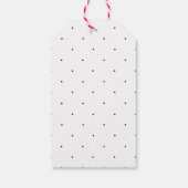 Minimale zwarte Labels met schotel Cadeaulabel (Achterkant)