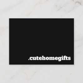 Minimale zwarte legant visitekaartje