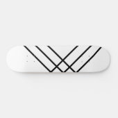 Minimale zwarte-lijnskateboardkunst persoonlijk skateboard (Horizontaal)