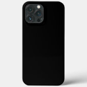 "Minimale zwarte platte, vaste kleur Case-Mate iPhone Case (Achterkant)