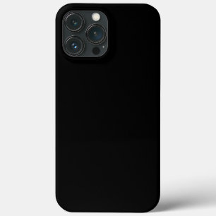 "Minimale zwarte platte, vaste kleur Case-Mate iPhone Case