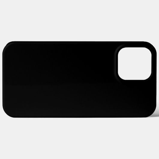 "Minimale zwarte platte, vaste kleur Case-Mate iPhone Case (Achterkant (horizontaal))