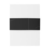 Minimale zwarte reiniging Eenvoudig het huwelijk v Uitnodigingen Wikkel (Achterkant Voorbeeld)