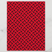 Minimale zwarte rode herdershond gepersonaliseerd flyer (Achterkant)