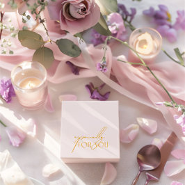 Minimale zwarte roze en geel, speciaal voor u bedankdoosjes