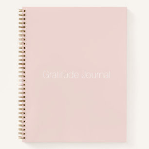 Minimale zwarte roze Gratitude Journal Notitieboek