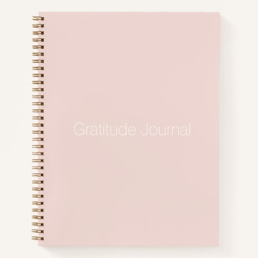 Minimale zwarte roze Gratitude Journal Notitieboek (Voorkant)