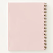 Minimale zwarte roze Gratitude Journal Notitieboek (Achterkant)