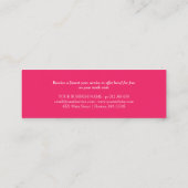 Minimale zwarte roze Loyalty Punch (Achterkant)