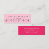 Minimale zwarte roze Loyalty Punch (Voorkant / Achterkant)