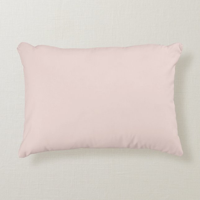 Minimale zwarte roze vaste, elegante chic accent kussen (Voorkant)