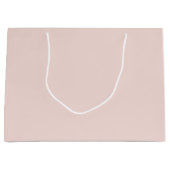 Minimale zwarte roze vaste, elegante chic groot cadeauzakje (Voorkant)