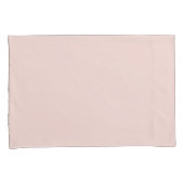Minimale zwarte roze vaste, elegante chic kussensloop (Voorkant-Rechts)